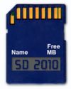 SD-карта памяти с индикатором свободного пространства от A-Data